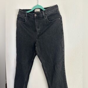 Abercrombie & Fitch Women's Black Straight Leg Jeans
